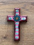 Flor Mexicano Cross- pink/red